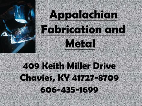 Appalachian Fabrication/Metal in Chavies, KY 41727 